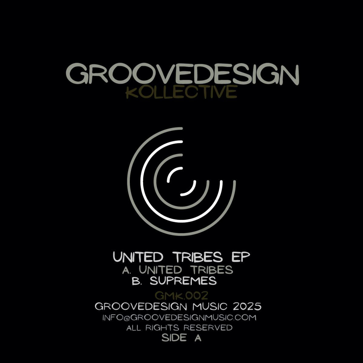 Groovedesign Kollective - (PRESALE TBD) United Tribes EP (VINYL 12" Groovedesign Music GMK002) | NEW Mint (M) Mint (M)-