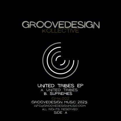 Groovedesign Kollective - (PRESALE TBD) United Tribes EP (VINYL 12" Groovedesign Music GMK002) | NEW Mint (M) Mint (M)-