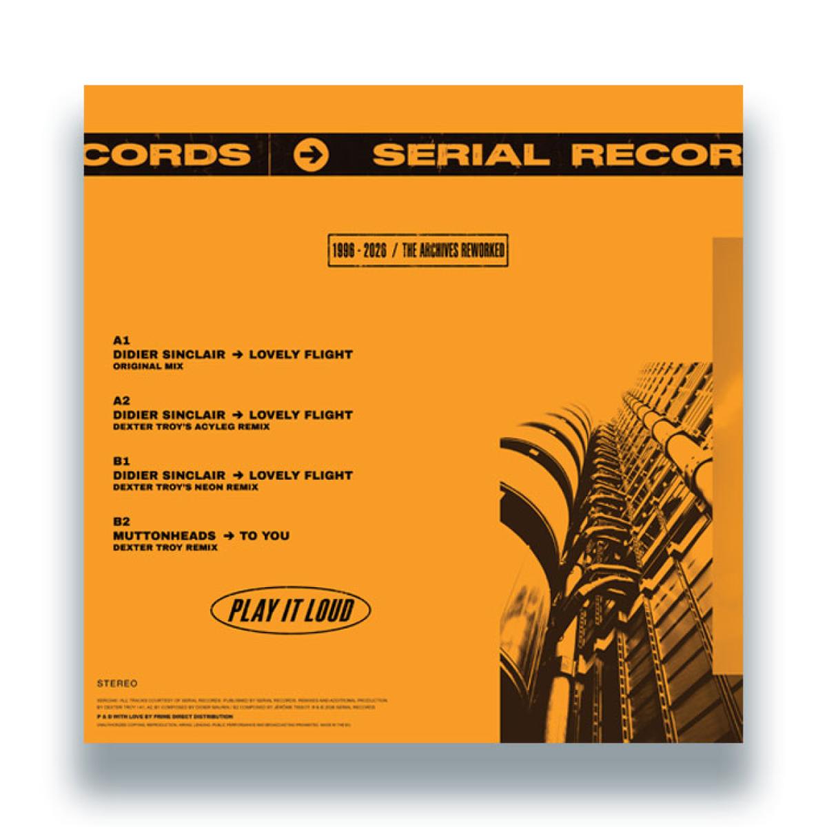 Didier Sinclair - (PRESALE 08/28/26) Lovely Flight / To You (VINYL 12" Serial SERC046 2026) | NEW-