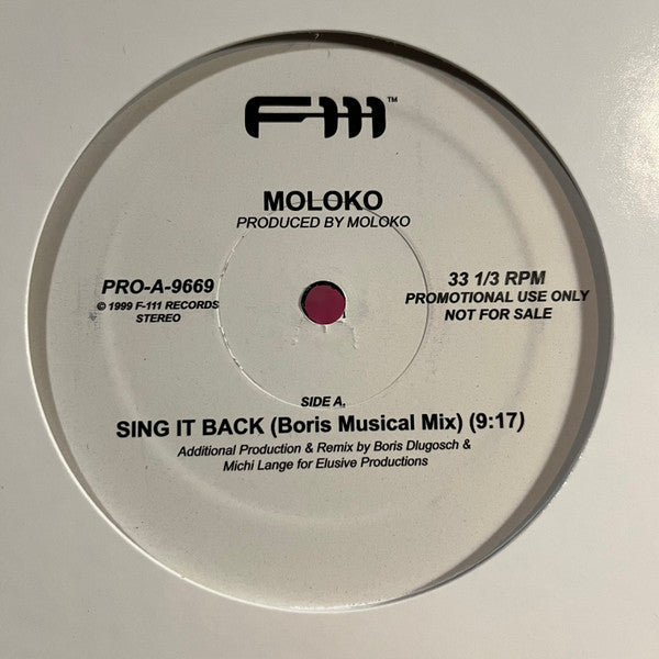 Moloko - Sing It Back (VINYL 12") | NEW Mint (M) Mint (M)-