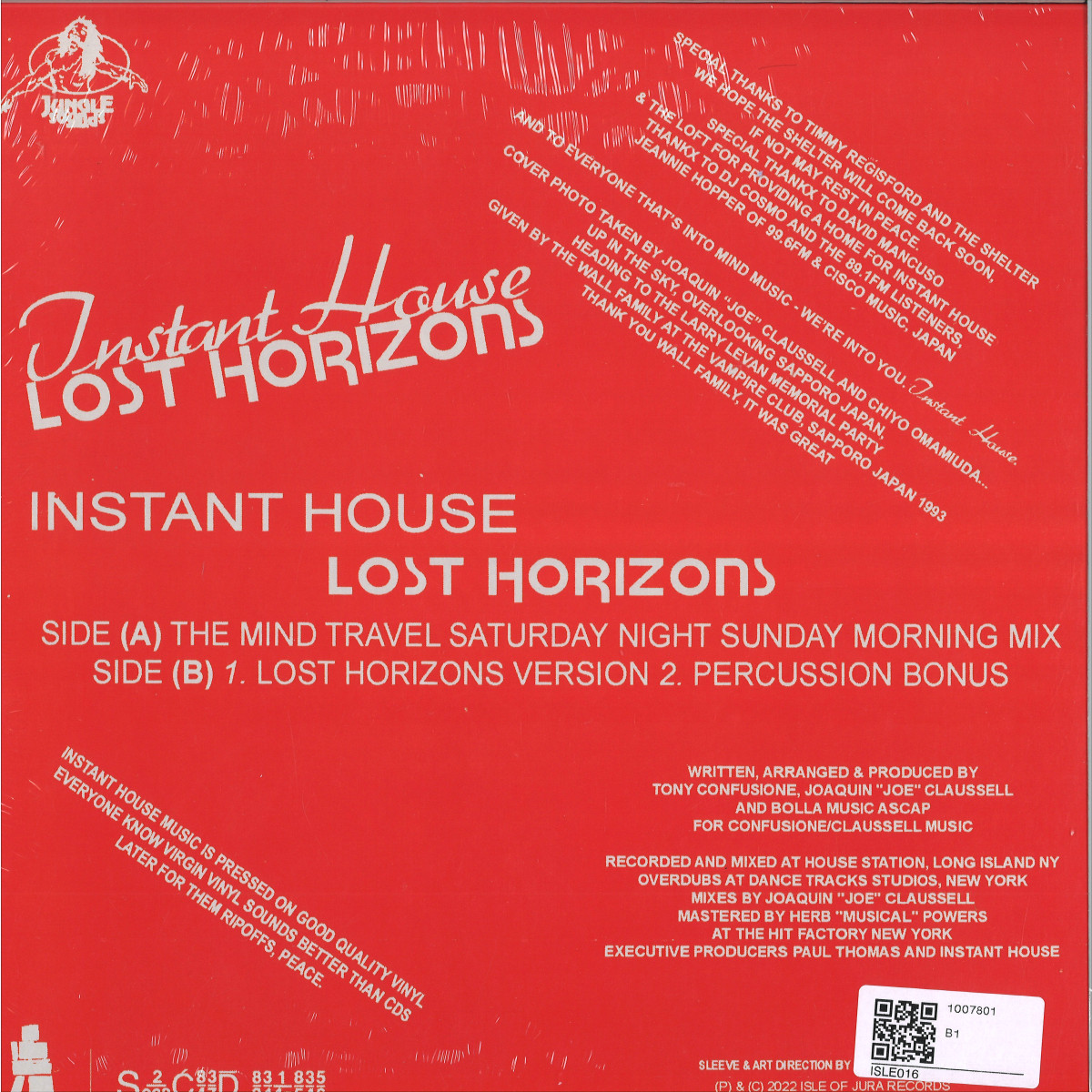 Instant House (Joe Claussell) - (PRESALE 6/15/26) Lost Horizons EP (VINYL) | Mint (M) Mint (M)-