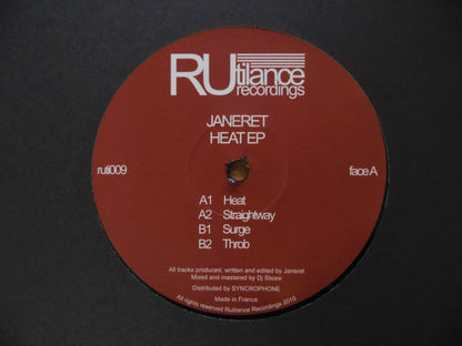 Janeret - Heat EP (VINYL) | Mint (M) Generic-