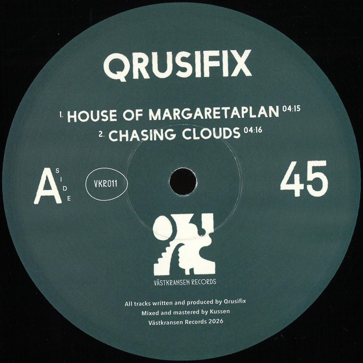 Qrusifix - Chasing Clouds EP (VINYL 12" Västkransen Records VKR011) | NEW Mint (M) Mint (M)-