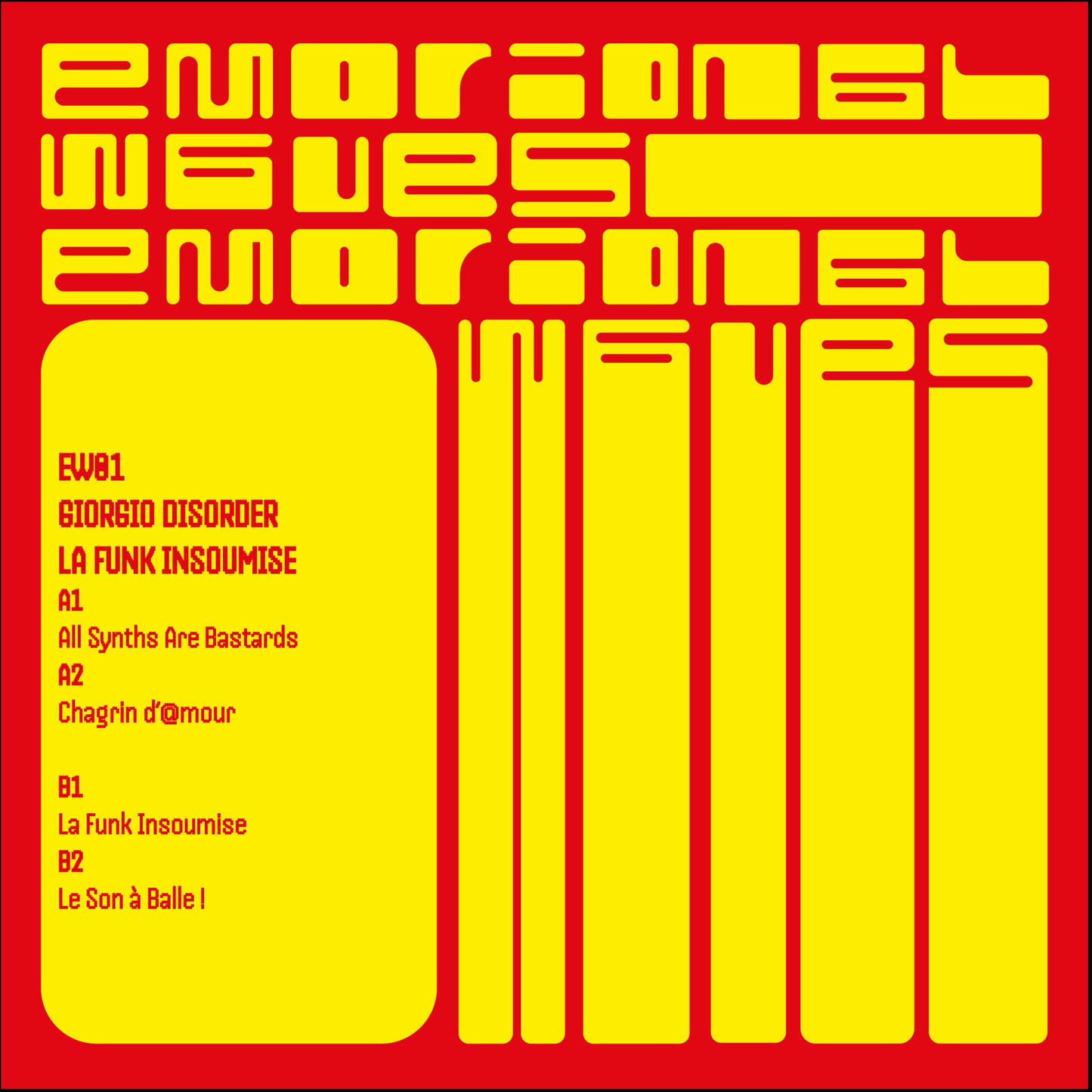 Giorgio Disorder - La funk Insoumise (VINYL) | Mint (M) Mint (M)-