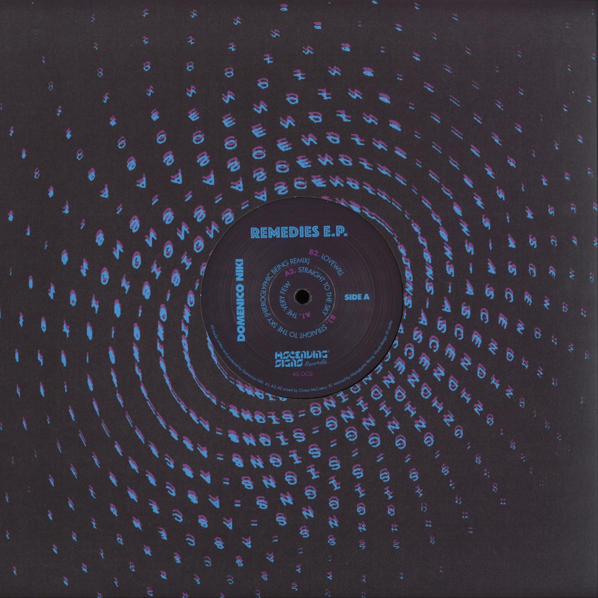 Domenico Niki - Remedies EP (VINYL 12" Ascending Signs Records AS002) | NEW Mint (M) Mint (M)-