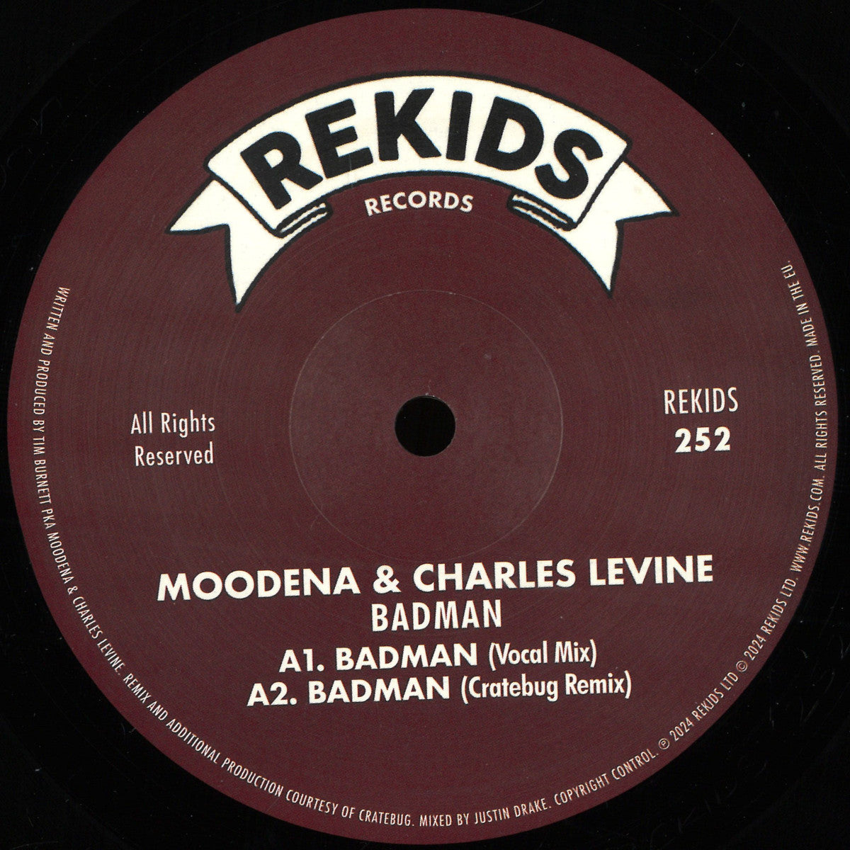 Moodena & Charles Levine - Badman (VINYL 12") | Mint (M) Mint (M)-
