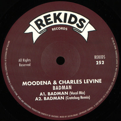 Moodena & Charles Levine - Badman (VINYL 12") | Mint (M) Mint (M)-