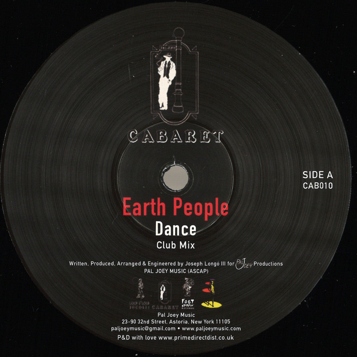 Earth People - Dance (VINYL 12" Cabaret CAB010 2024) |-