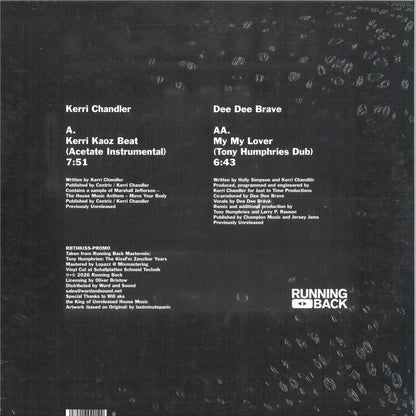Kerri Chandler / Dee Dee Brave - Tony Humphries Acetates (VINYL 12" Running Back RBTHKISS-PROMO) | NEW Mint (M) Mint (M)-