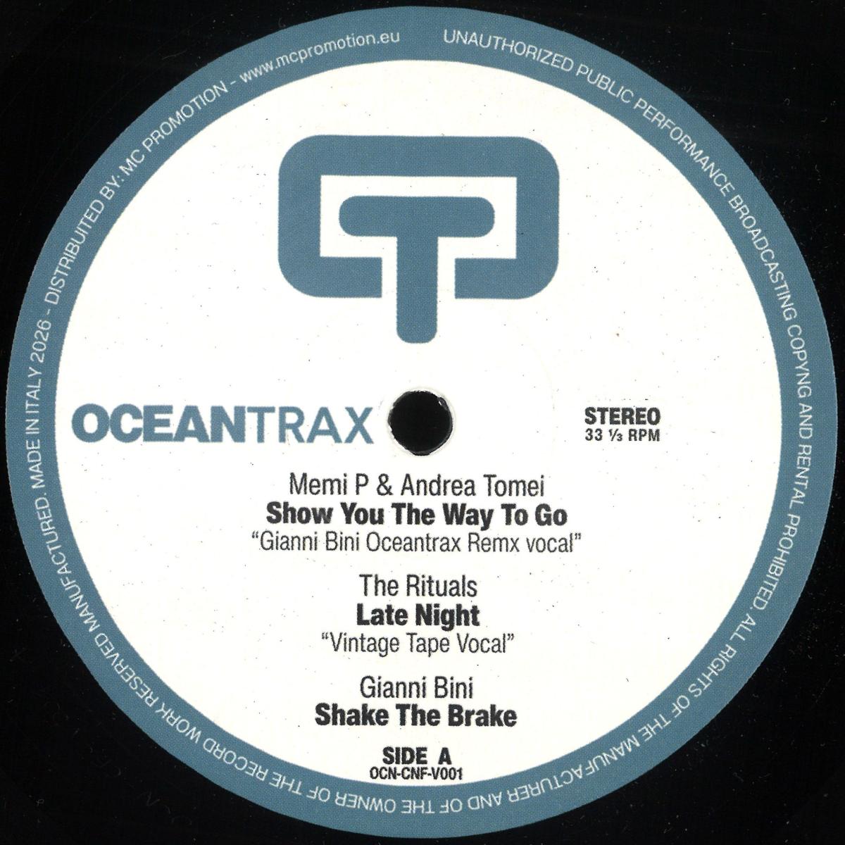Various - Sounds Sampler Vol 1 (VINYL 12" Ocean Traxx OCNCNF-V001) | NEW Mint (M) Mint (M)-