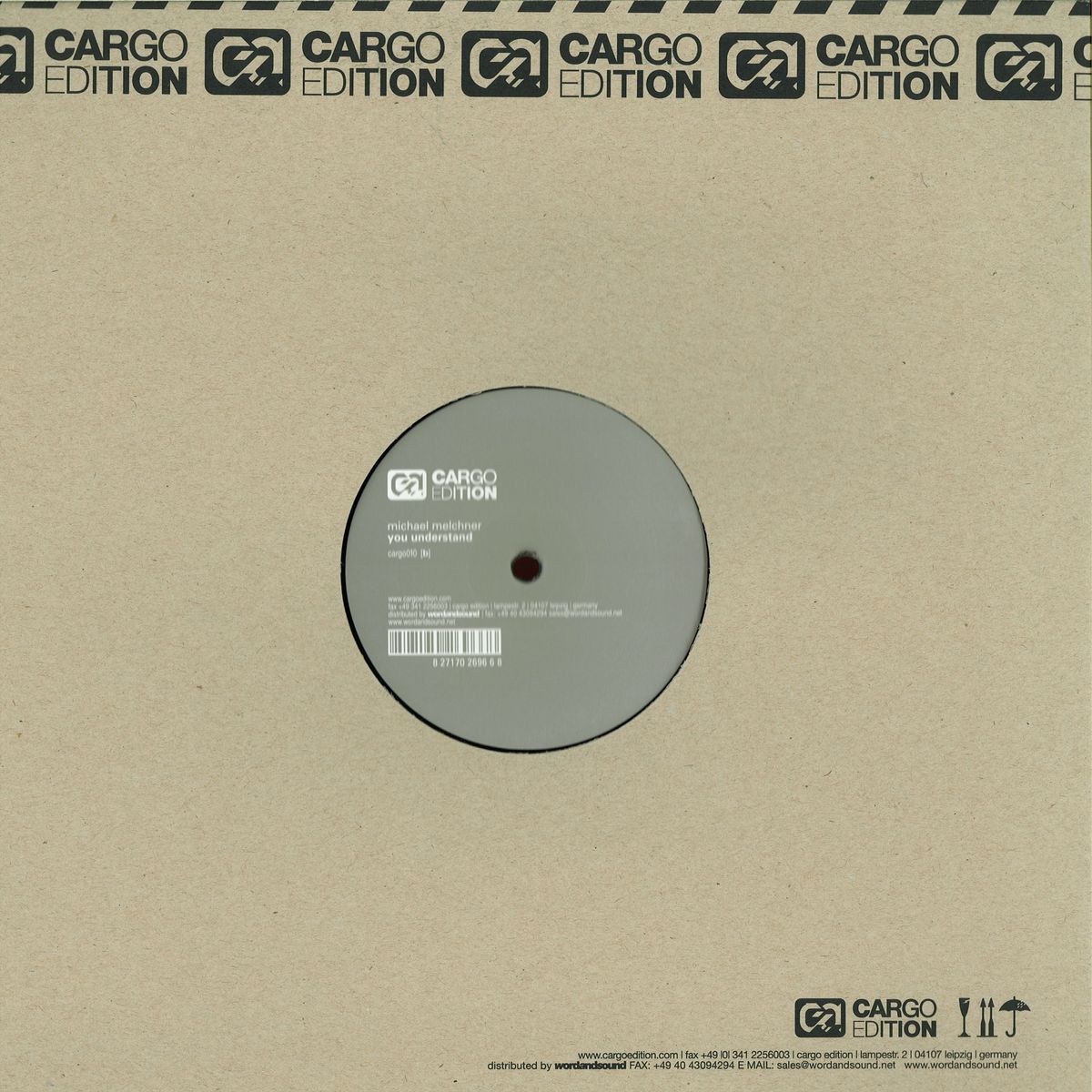Michael Melchner - You Understand (VINYL 12" Cargo Edition CARGO010) | NEW Mint (M) Mint (M)-