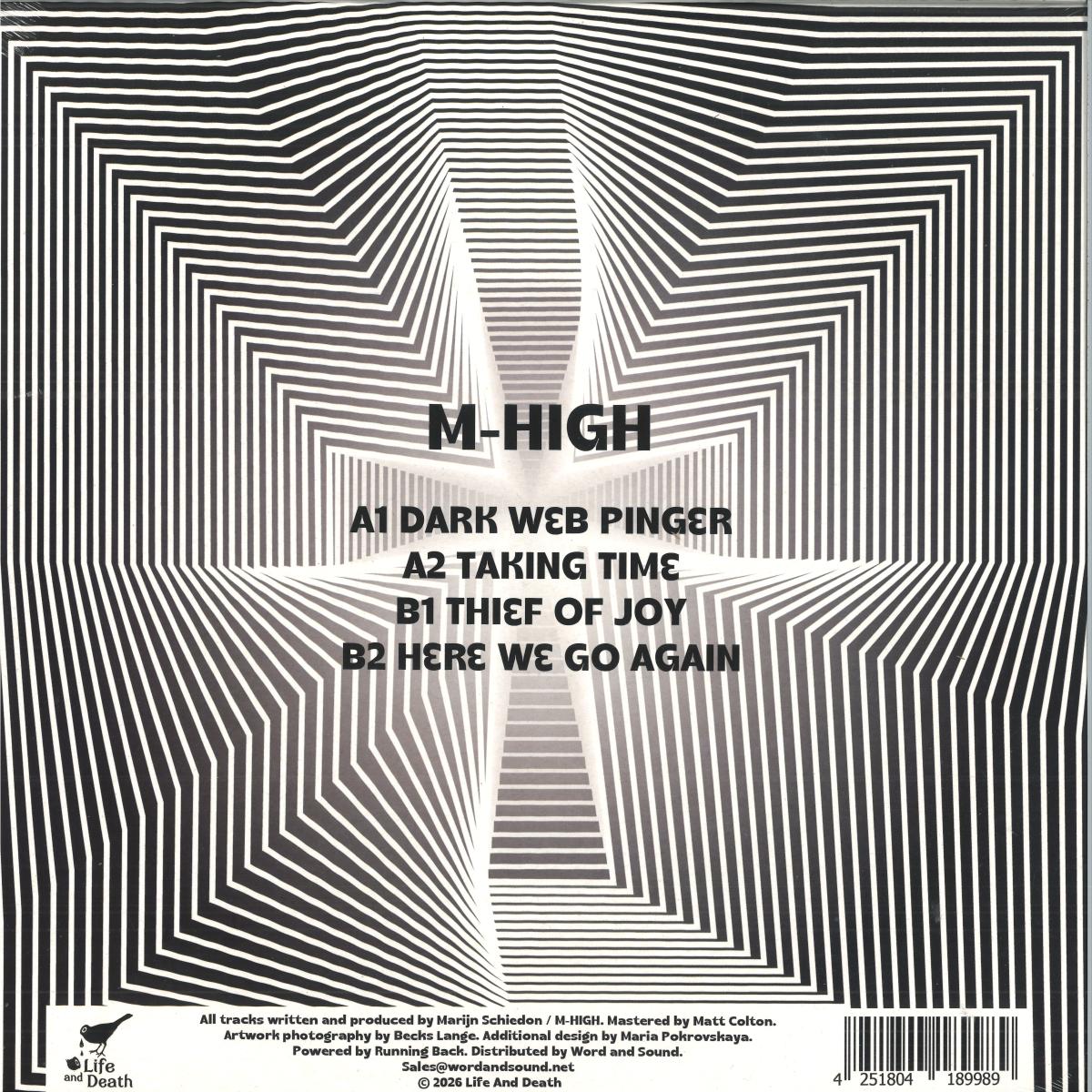 M-High - Dark Web Pinger (VINYL 12" LIFE AND DEATH LAD097) | NEW Mint (M) Mint (M)-