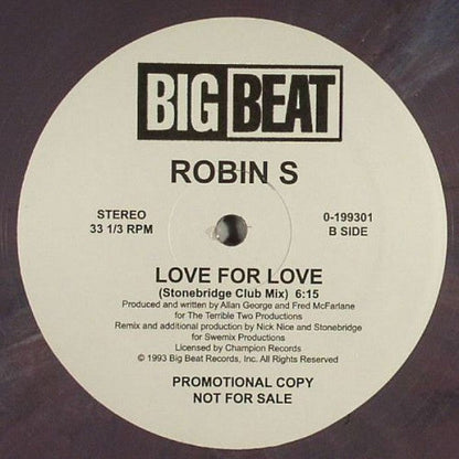 Robin S. - Show Me Love / Love For Love (VINYL) | Mint (M) Generic-