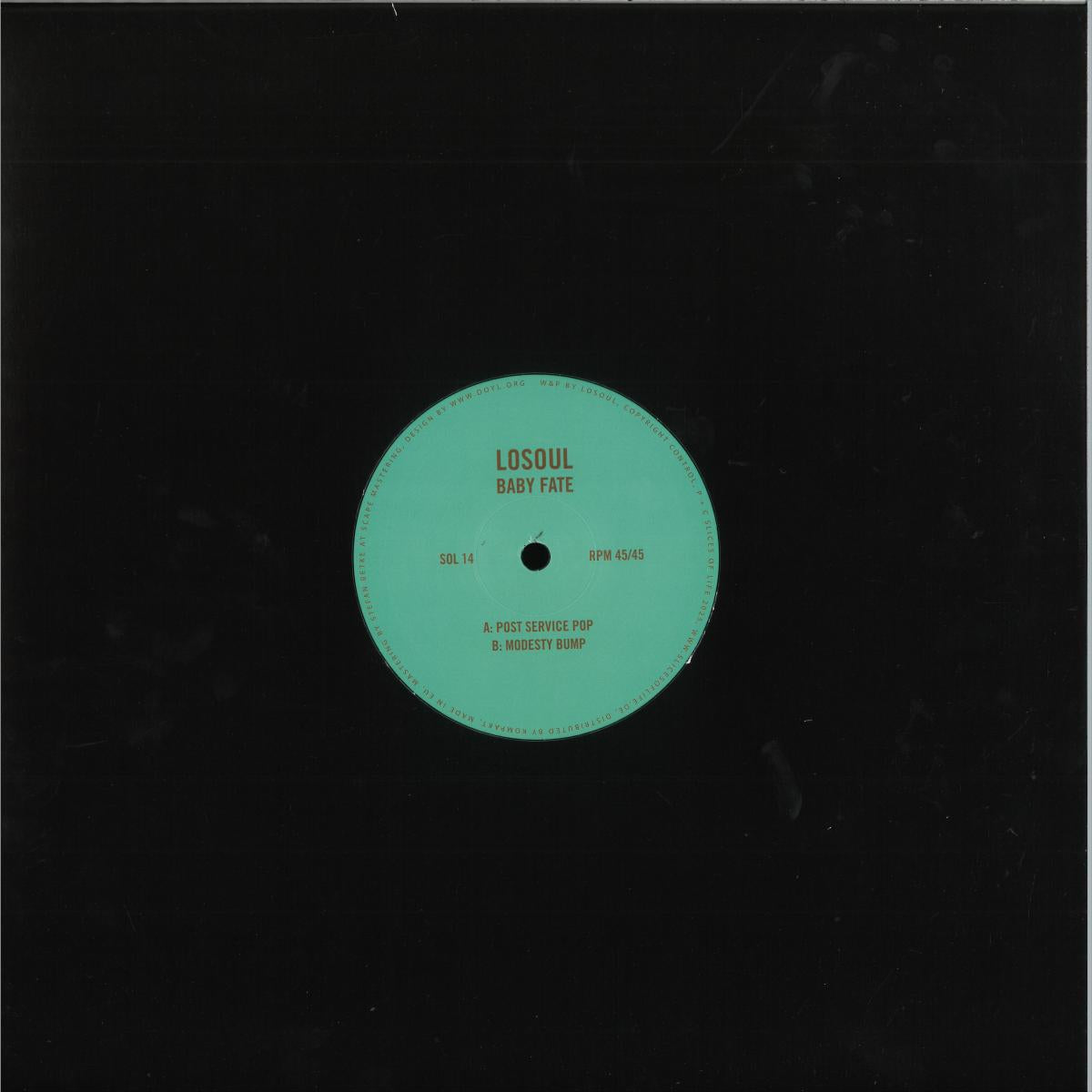 Losoul - Baby Fate (VINYL 12" SLICES OF LIFE SOL14 2026) | NEW-