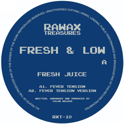 Fresh & Low - (PRESALE 08/17/26) Fever Tension / Fresh Juice II (VINYL 12" Rawax Records RXT-10) | NEW Mint (M) Mint (M)-
