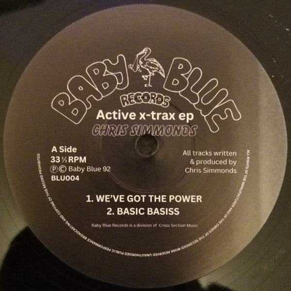 Chris Simmonds - Active-X-Trax EP (12" VINYL) | Mint (M) Generic-