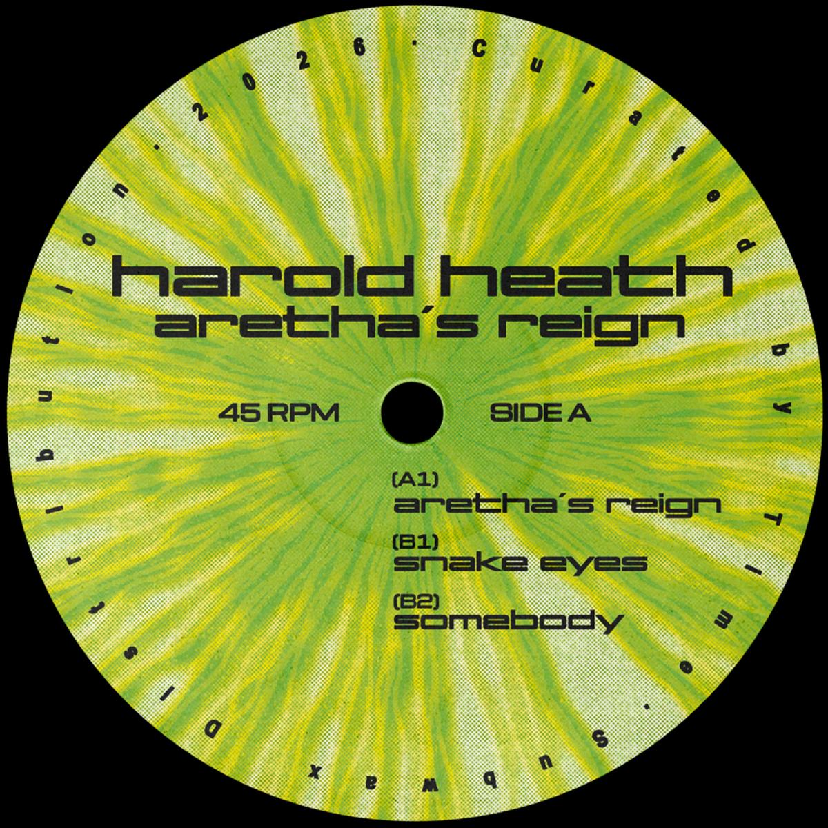 Harold Heath - (PRESALE TBD) Aretha's Reign (VINYL 12" Curated By Time BYTIME016) | NEW-