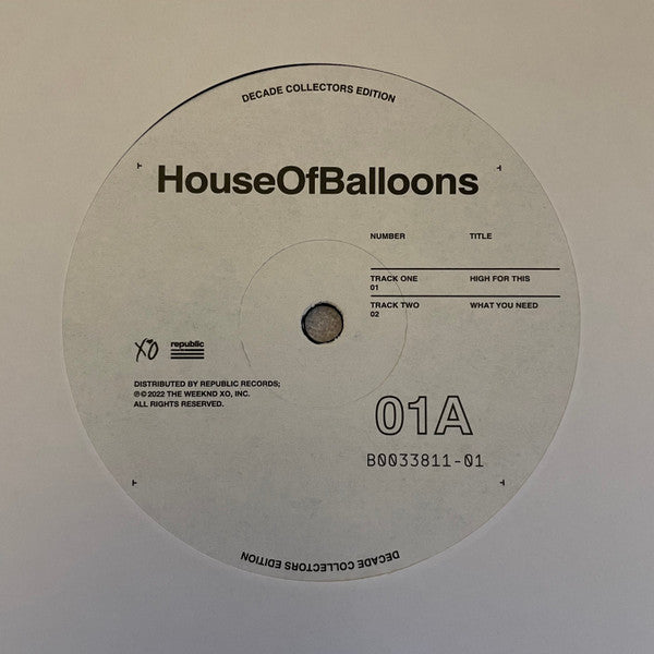 The Weeknd - House Of Balloons | Mint (M) Mint (M)-