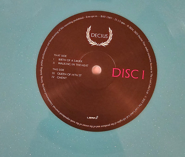 Decius - Decius Vol. II (Splendour & Obedience)(TURQUOISE VINYL) | Mint (M) Mint (M)-
