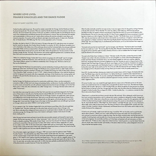 Frankie Knuckles - House Masters (Volume One) | Mint (M) Mint (M)-