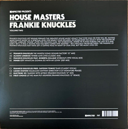 Frankie Knuckles - House Masters (Volume Two) | Mint (M) Mint (M)-