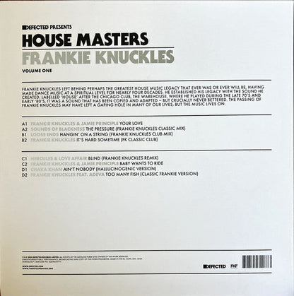 Frankie Knuckles - House Masters (Volume One) | Mint (M) Mint (M)-