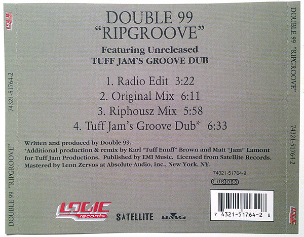 Double 99 - Ripgroove (CD) *SEALED* | Mint (M) Mint (M)-