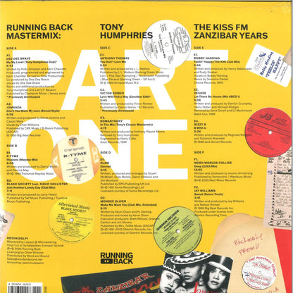 Tony Humphries - Running Back Mastermix: Kiss FM Zanzibar Years Vinyl Part One (VINYL 3x12" Running Back RBTHKISS-LP1) | NEW Mint (M) Mint (M)-