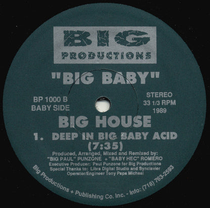 Big Baby - Big House (VINYL LP) | Excellent+ (EX+) Generic-