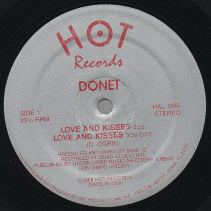Donet - Love And Kisses | Excellent (EX) Excellent (EX)-
