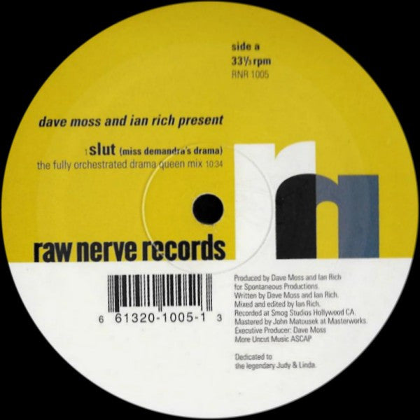 Dave Moss - Slut (Miss Demandra's Drama) | Excellent (EX) Very Good Plus (VG+)-