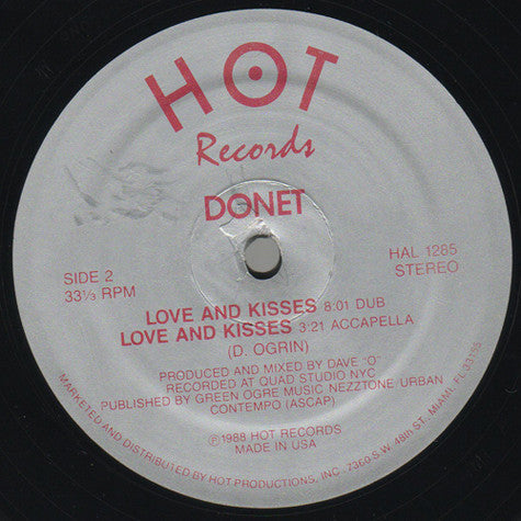 Donet - Love And Kisses | Excellent (EX) Excellent (EX)-