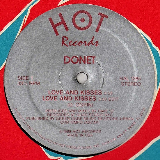 Donet - Love And Kisses | Excellent (EX) Excellent (EX)-