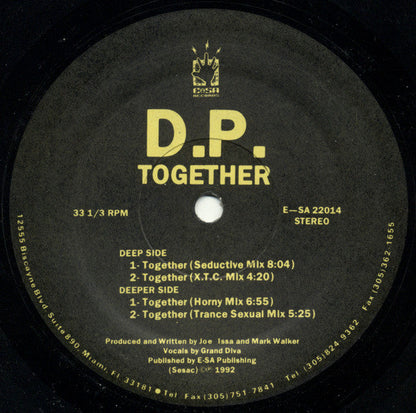 D.P. (2) - Together (VINYL) | Near Mint (NM) Near Mint (NM)-