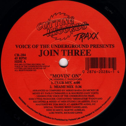 Voice Of The Underground - Movin' On (VINYL) | Near Mint (NM) Generic-