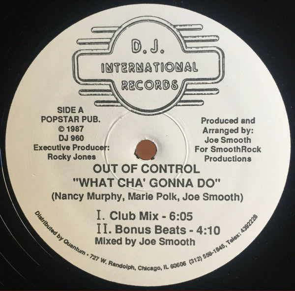 Out Of Control - What Cha' Gonna Do | Near Mint (NM) Near Mint (NM)-