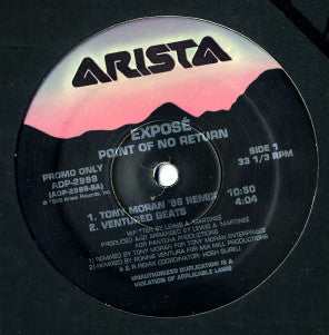 Exposé - Point Of No Return / Come Go With Me (VINYL) | Near Mint (NM) Very Good Plus (VG+)-