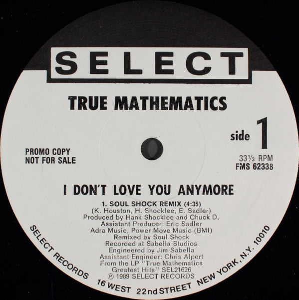 True Mathematics - I Don't Love You Anymore | Near Mint (NM) Very Good Plus (VG+)-