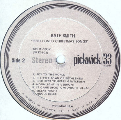 Kate Smith (2) - O Come All Ye Faithful | Near Mint (NM) Near Mint (NM)-