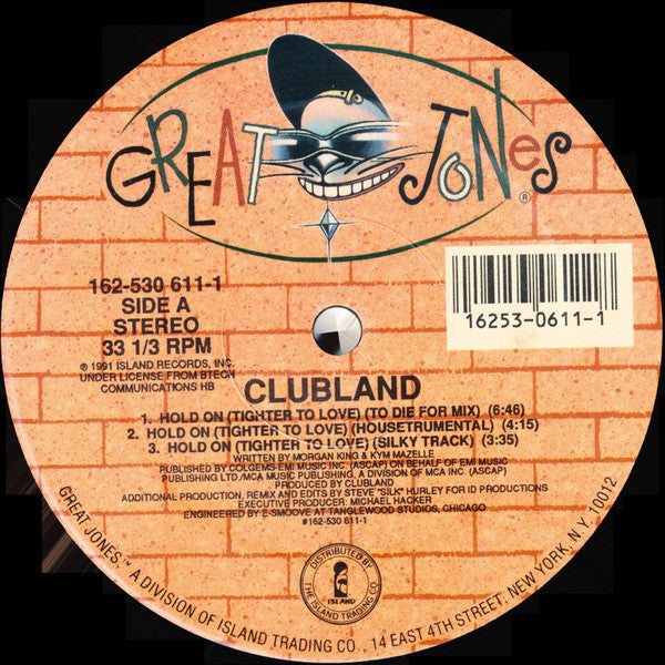 Clubland - Hold On (Tighter To Love) (VINYL) | Near Mint (NM) Near Mint (NM)-