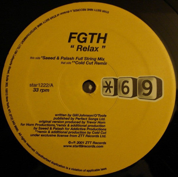 Frankie Goes To Hollywood - Relax (Remixes) - (Disc 2 of 2) | Near Mint (NM) Excellent (EX)-