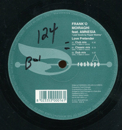 Frank 'O Moiraghi - Love Pretender (VINYL) | Near Mint (NM) Near Mint (NM)-
