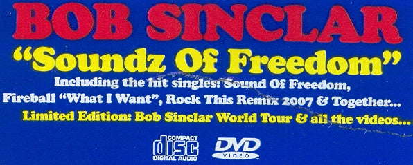 Bob Sinclar - Soundz Of Freedom (My Ultimate Summer Of Love Mix) (CD&DVD) | Near Mint (NM) Near Mint (NM)-