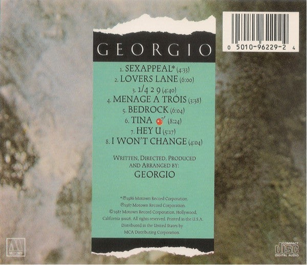 Georgio (2) - Sexappeal (Georgio's Greatest 12" Mixes)(CD) | Near Mint (NM) Near Mint (NM)-