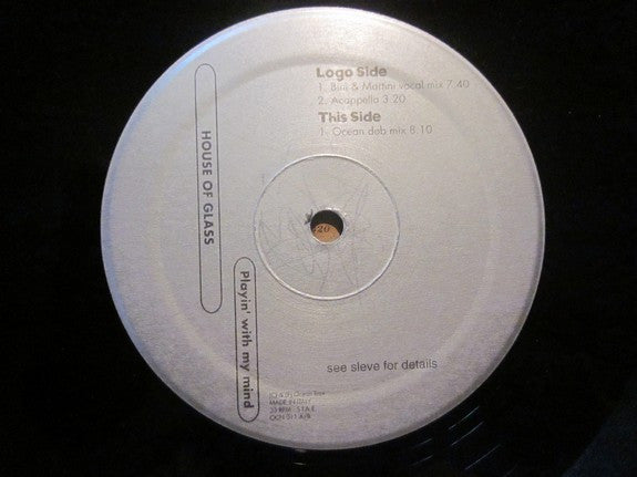 House Of Glass - Playin' With My Mind | Near Mint (NM) Very Good Plus (VG+)-