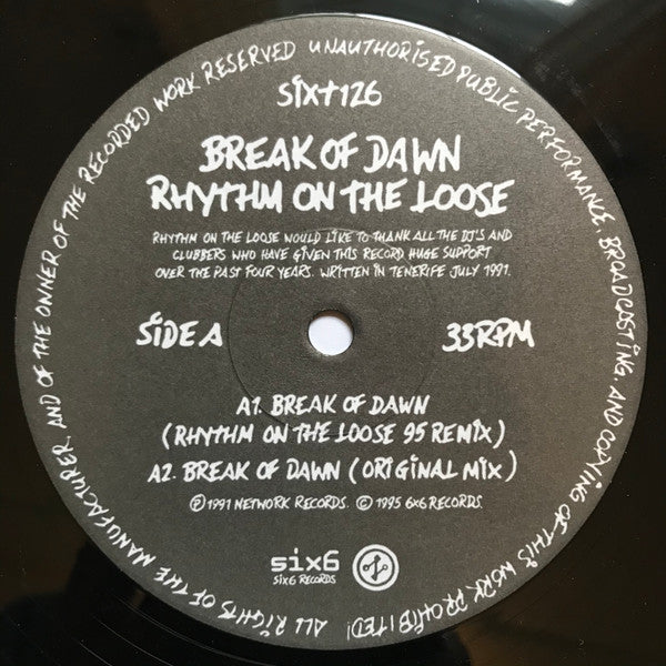 Rhythm On The Loose - Break Of Dawn | Near Mint (NM) Very Good Plus (VG+)-