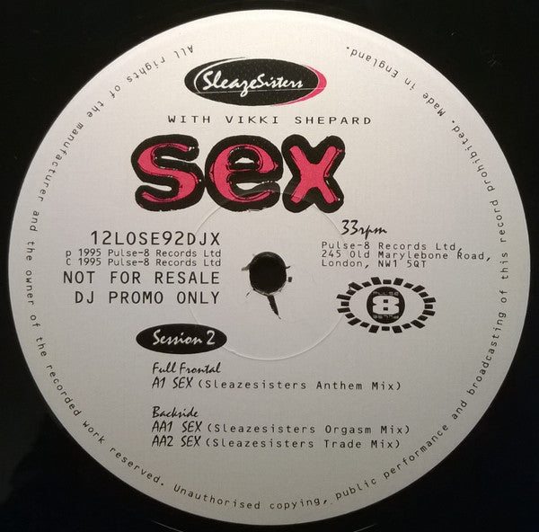 Sleaze Sisters - Sex | Near Mint (NM) Excellent (EX)-