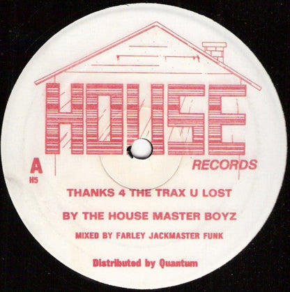 The Housemaster Boyz - Thanks 4 The Trax U Lost (12" VINYL) | Generic-