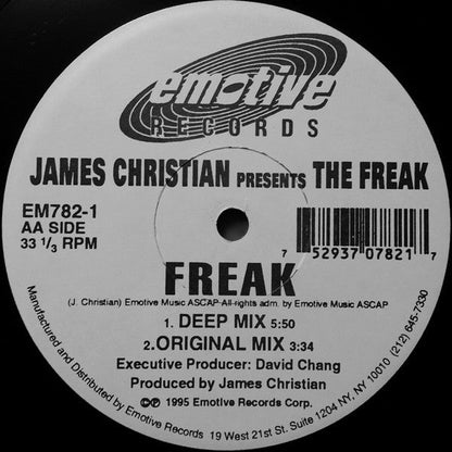 James Christian - Freak (VINYL) |-