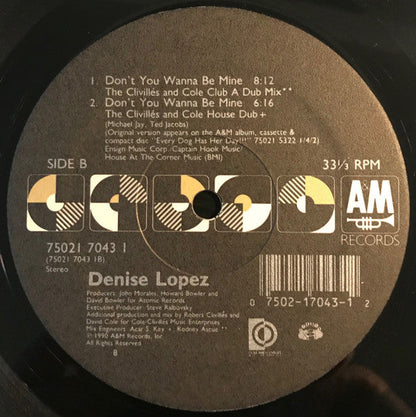 Denise Lopez - Don't You Wanna Be Mine |-